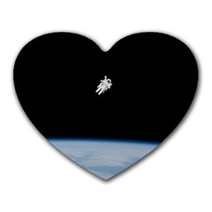 Amazing Stunning Astronaut Amazed Heart Mousepad