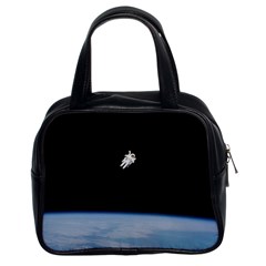 Amazing Stunning Astronaut Amazed Classic Handbag (two Sides) by Proyonanggan