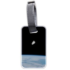 Amazing Stunning Astronaut Amazed Luggage Tag (two Sides) by Proyonanggan