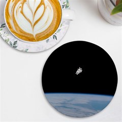 Amazing Stunning Astronaut Amazed Uv Print Round Tile Coaster by Proyonanggan