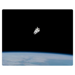 Amazing Stunning Astronaut Amazed Premium Plush Fleece Blanket (medium) by Proyonanggan