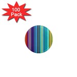 Color Stripes 1  Mini Magnets (100 pack)  Front