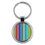 Color Stripes Key Chain (Round) Front