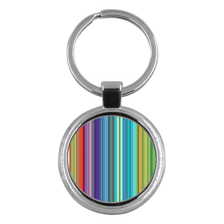 Color Stripes Key Chain (Round)