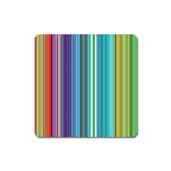 Color Stripes Square Magnet by Proyonanggan