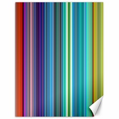 Color Stripes Canvas 12  x 16 