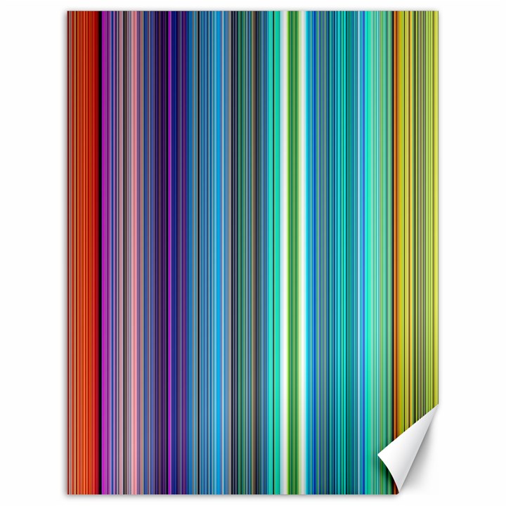 Color Stripes Canvas 18  x 24 