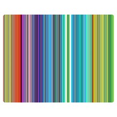 Color Stripes Two Sides Premium Plush Fleece Blanket (Medium)