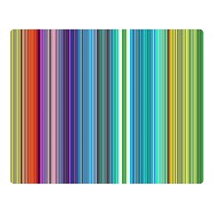 Color Stripes Two Sides Premium Plush Fleece Blanket (Large)