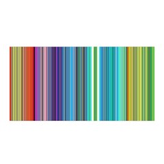 Color Stripes Satin Wrap 35  x 70 