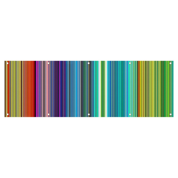 Color Stripes Banner and Sign 12  x 4 