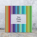 Color Stripes White Box Photo Frame 4  x 6  Front