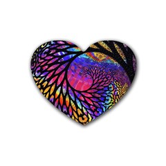 3d Fractal Mandelbulb Rubber Heart Coaster (4 Pack) by Proyonanggan