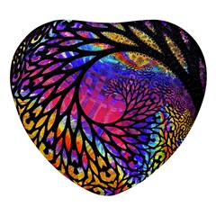 3d Fractal Mandelbulb Heart Glass Fridge Magnet (4 Pack) by Proyonanggan