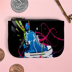 Sneakers Shoes Patterns Bright Mini Coin Purse