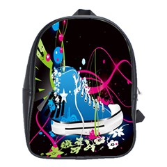 Sneakers Shoes Patterns Bright School Bag (xl) by Proyonanggan