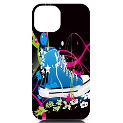 Sneakers Shoes Patterns Bright Iphone 14 Black Uv Print Case by Proyonanggan