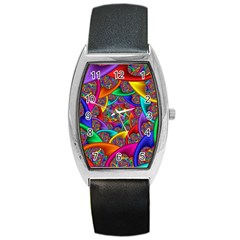 Color Spiral Barrel Style Metal Watch