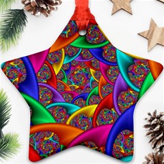 Color Spiral Star Ornament (two Sides)