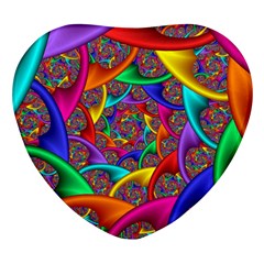 Color Spiral Heart Glass Fridge Magnet (4 Pack) by Proyonanggan