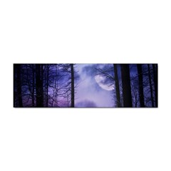 Moonlit A Forest At Night With A Full Moon Sticker Bumper (100 Pack) by Proyonanggan