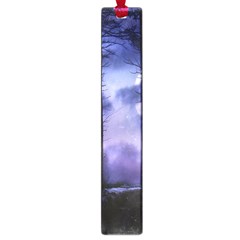 Moonlit A Forest At Night With A Full Moon Large Book Marks by Proyonanggan