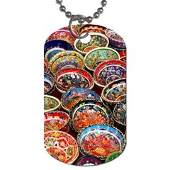 Art Background Bowl Ceramic Color Dog Tag (one Side) by Proyonanggan