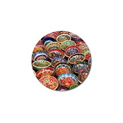 Art Background Bowl Ceramic Color Golf Ball Marker by Proyonanggan