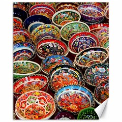 Art Background Bowl Ceramic Color Canvas 11  X 14 