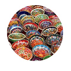 Art Background Bowl Ceramic Color Mini Round Pill Box (pack Of 3)