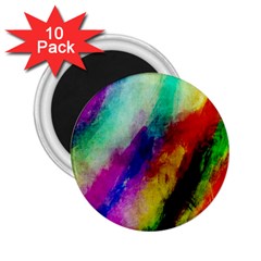 Colorful Abstract Paint Splats Background 2 25  Magnets (10 Pack)  by Proyonanggan