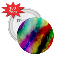 Colorful Abstract Paint Splats Background 2 25  Buttons (100 Pack)  by Proyonanggan