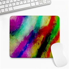 Colorful Abstract Paint Splats Background Large Mousepad