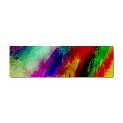 Colorful Abstract Paint Splats Background Sticker (bumper) by Proyonanggan