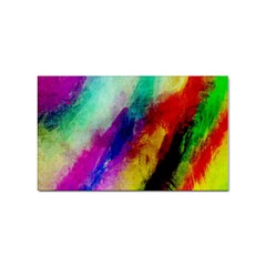 Colorful Abstract Paint Splats Background Sticker Rectangular (10 Pack)