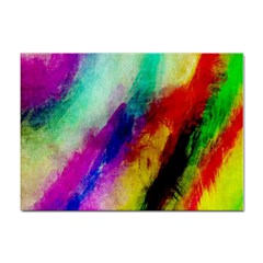 Colorful Abstract Paint Splats Background Sticker A4 (10 Pack) by Proyonanggan