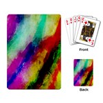 Colorful Abstract Paint Splats Background Playing Cards Single Design (Rectangle) Back