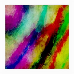 Colorful Abstract Paint Splats Background Medium Glasses Cloth (2 Sides)