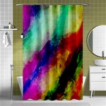 Colorful Abstract Paint Splats Background Shower Curtain 48  x 72  (Small)  Curtain(48  X 72 )