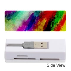 Colorful Abstract Paint Splats Background Memory Card Reader (stick)