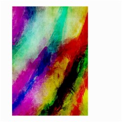 Colorful Abstract Paint Splats Background Small Garden Flag (two Sides)