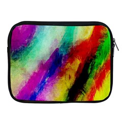 Colorful Abstract Paint Splats Background Apple Ipad 2/3/4 Zipper Cases by Proyonanggan