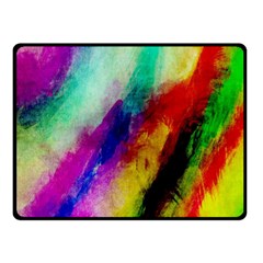 Colorful Abstract Paint Splats Background Two Sides Fleece Blanket (small) by Proyonanggan