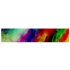 Colorful Abstract Paint Splats Background Small Premium Plush Fleece Scarf