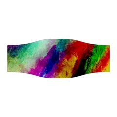 Colorful Abstract Paint Splats Background Stretchable Headband