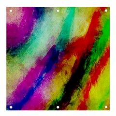 Colorful Abstract Paint Splats Background Banner and Sign 4  x 4 