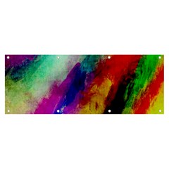 Colorful Abstract Paint Splats Background Banner And Sign 8  X 3  by Proyonanggan