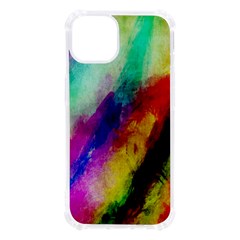 Colorful Abstract Paint Splats Background Iphone 13 Tpu Uv Print Case by Proyonanggan