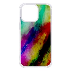 Colorful Abstract Paint Splats Background Iphone 13 Pro Tpu Uv Print Case by Proyonanggan