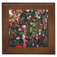 Colorful Abstract Background Framed Tile